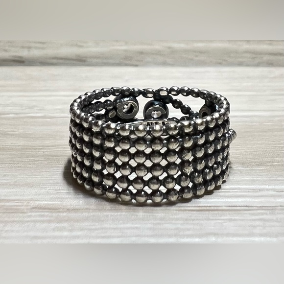 Authentic PANDORA Entangled Beauty Sterling Silver & 14K Gold Diamond Ring - Picture 3 of 9